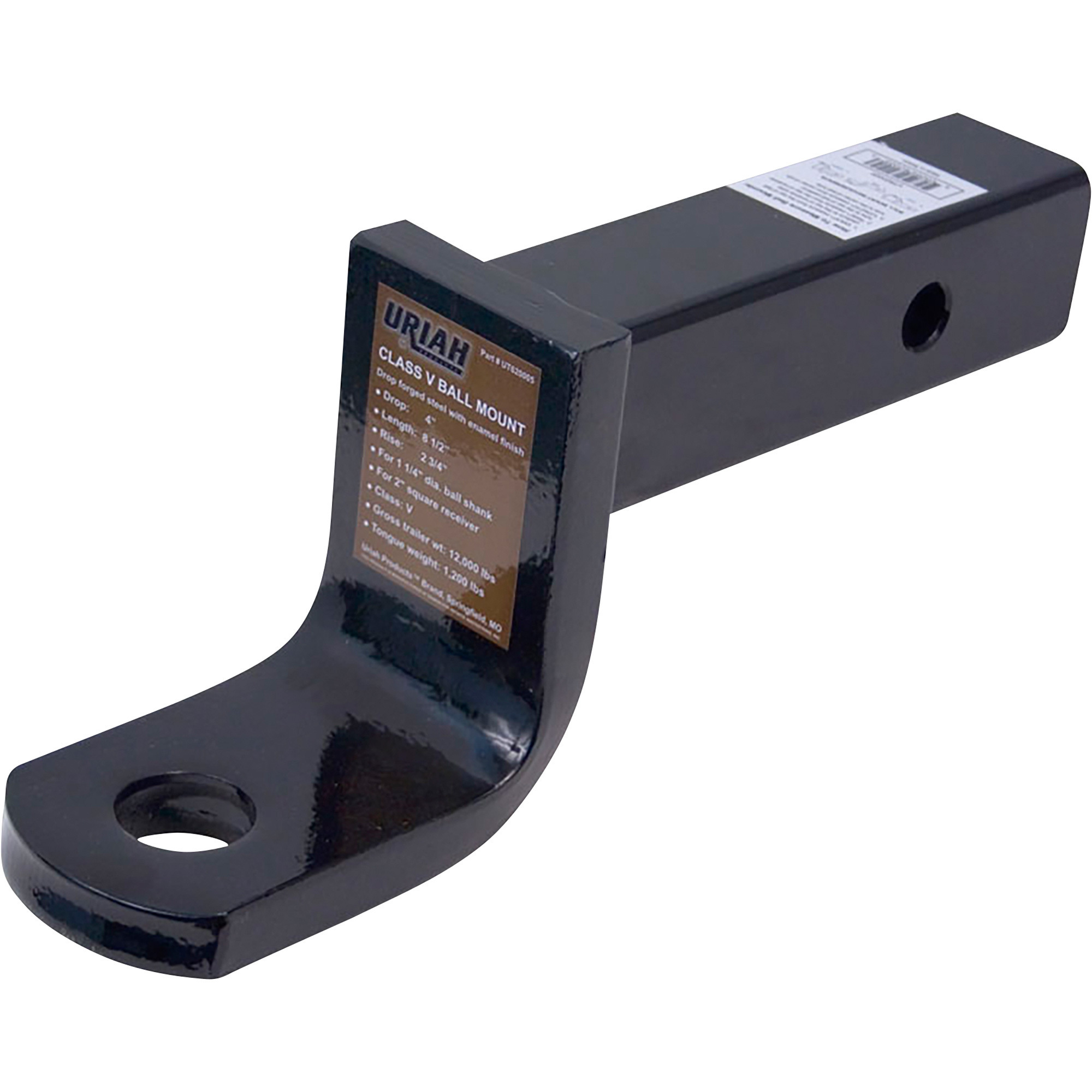 Uriah Products 2.5in. Ball Mount with 5in. Drop, Model# UT625025